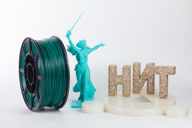 Пластик для 3D печати "НИТ", ABS Изумруд 1 кг., фото 2