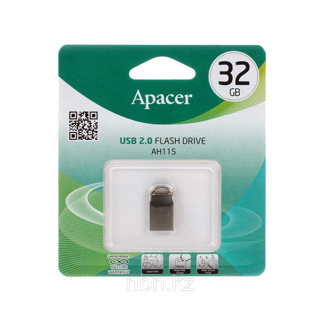 USB-накопитель Apacer AH115 32GB Серый - фото 2 - id-p82810626