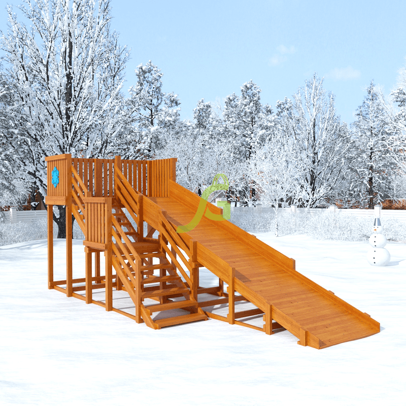 Детские деревянные зимние горки Snow Fox, скат 5,9 м - фото 2 - id-p76930575