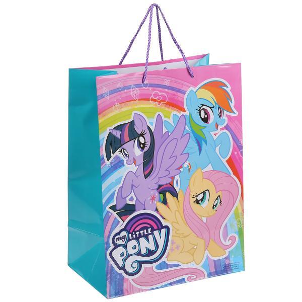 Подарочный пакет Бумажный "My Little Pony", 33х46х20 см. - фото 1 - id-p82968897