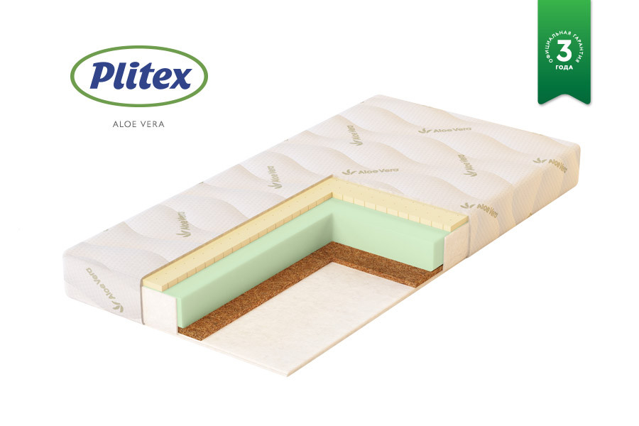 Матрац Plitex "Aloe vera Life" 119*60*11 см