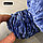 Пряжа для ручного вязания ,плюшевая синий пыльный, фото 9