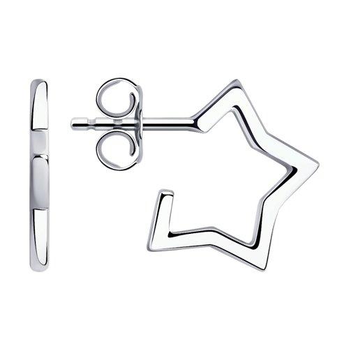 Серьги из серебра Артикул: 94023969-2 DIAMANT ( SOKOLOV ) покрыто родием 94023969-2