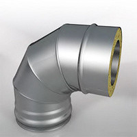 Отвод Термо (430, t0.5/ОЦ, t0,5) 90º d100/D200 (РАСТРУБ), фото 1