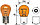 N581 PY21W 21W 12V BAU15S SXFS10 Neolux Amber Yellow, фото 3
