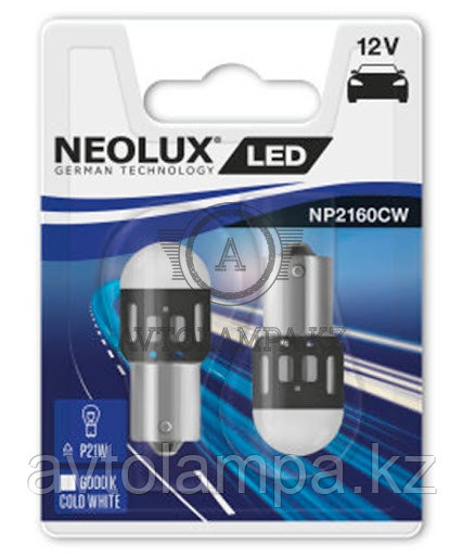 NP2160CW-02B Лампа P21W (1.2W LED) Neolux 1156 BA15S