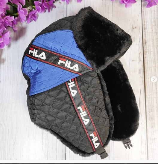 Шапка-ушанка "Fila", на 3-6 лет