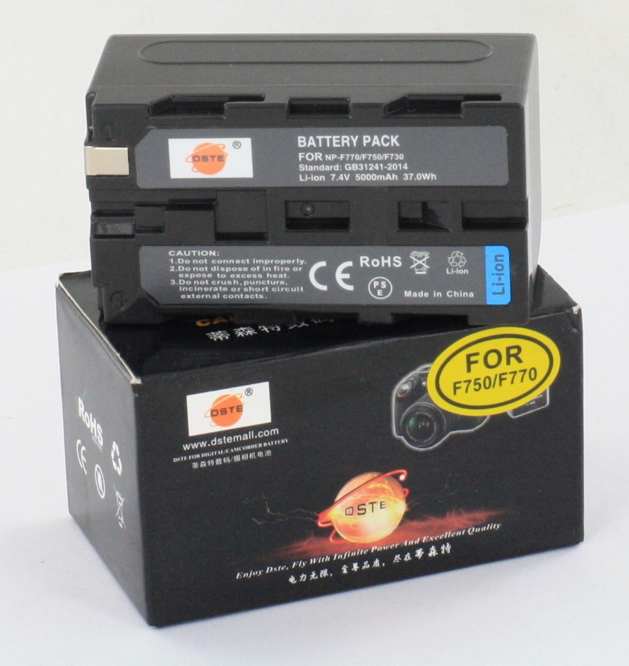 NP-F770/F750 (5000 mAh) аккумуляторы на видеокамеры SONY и прожекторы/мониторы от DEST