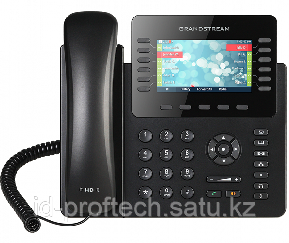 Grandstream GXP2170, PoE 12-line Enterprise HD IP Phone, 480x272 TFT color LCD, 48 virtual speed keys, dual