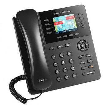 Grandstream GXP2135, PoE 3-line Enterprise HD IP Phone, 320x240 TFT color LCD, 32 virtual BLF-speed-dial keys,