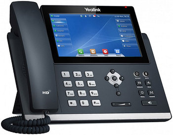 Yealink SIP-T48U (цветной сенсорный экран, 2 порта USB, 16 аккаунтов, BLF, PoE, GigE) без БП