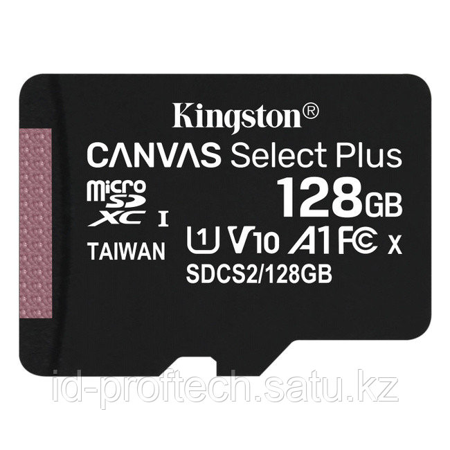 Карта памяти MicroSD 128GB Class 10 UHS-I A1 C10 Kingston SDCS2-128GBSP