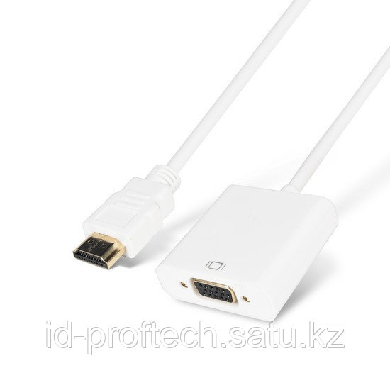 Переходник, SHIP, SH-CHVL, HDMI Male на VGA Female, Пол. пакет, Белый - фото 1 - id-p82988071