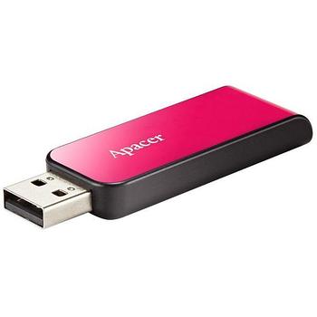 USB-накопитель, Apacer, AH334, AP32GAH334P-1, 32GB, USB 2.0, Розовый