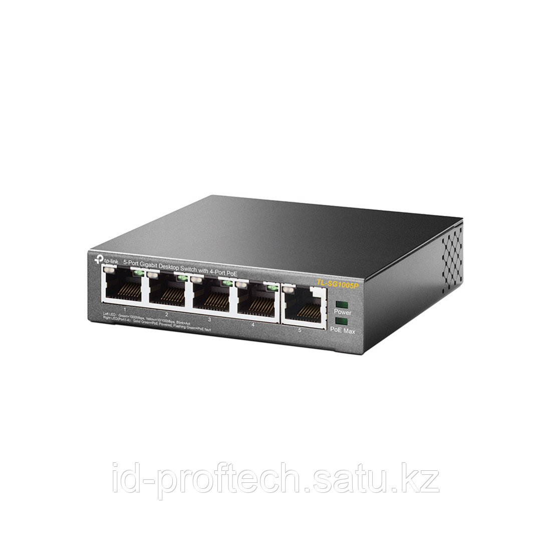Коммутатор GbE PoE 5-портовый Tp-Link TL-SG1005P 5 GbE портов из которых 4 порта с поддержкой PoE (Port1- - фото 1 - id-p82988375