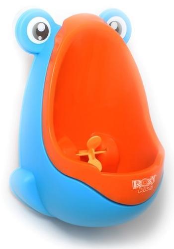 Писсуар Roxy-Kids на присоске для мальчиков Лягушка Голубой-Апельсиновый