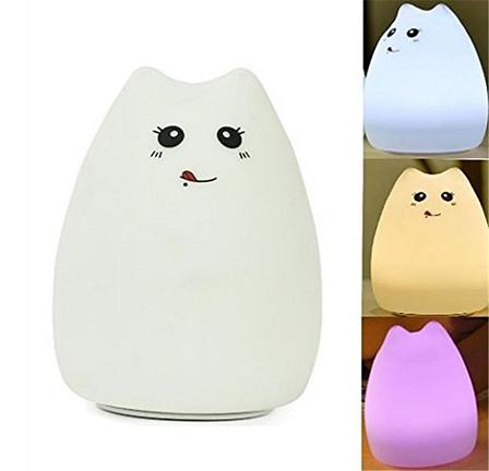 Силиконовый Led ночник-лампа "Кошечка" Язычок Черная Пятница!, фото 2