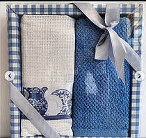 Подарочный набор полотенец "Синий "