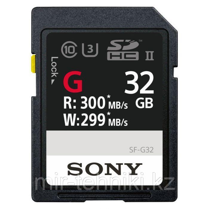 Карта памяти Sony 32GB SF-G 300MB/s-299MB/s G-series - фото 1 - id-p83002337