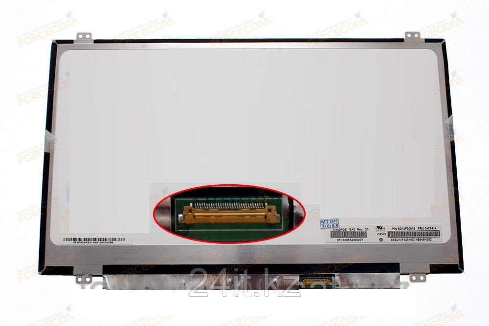 ЖК экран для ноутбука 14"  BOE, NV140FHM-N41 V8.1, 30 пин, 1920x1080 WUXGA FHD, IPS, LED (либо аналог)