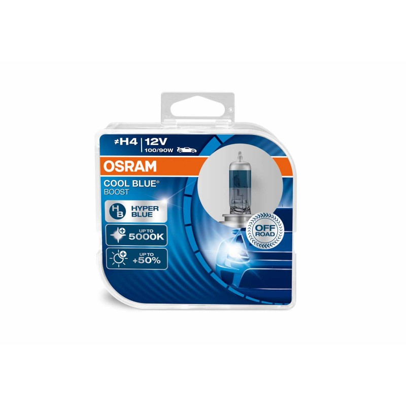 Лампа Osram 62193CBB-HCB  ≠ H4 100/90W 12V P43T  COOL BLUE BOOST