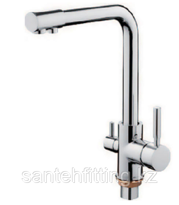 ZERIX LR4055-3 Смеситель для кухни с выходом для питьевой воды (10 шт/ящ)