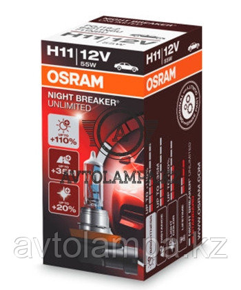 64211NBU Лампа "+110%" света H11 12V 55W Night Breaker Unlimited