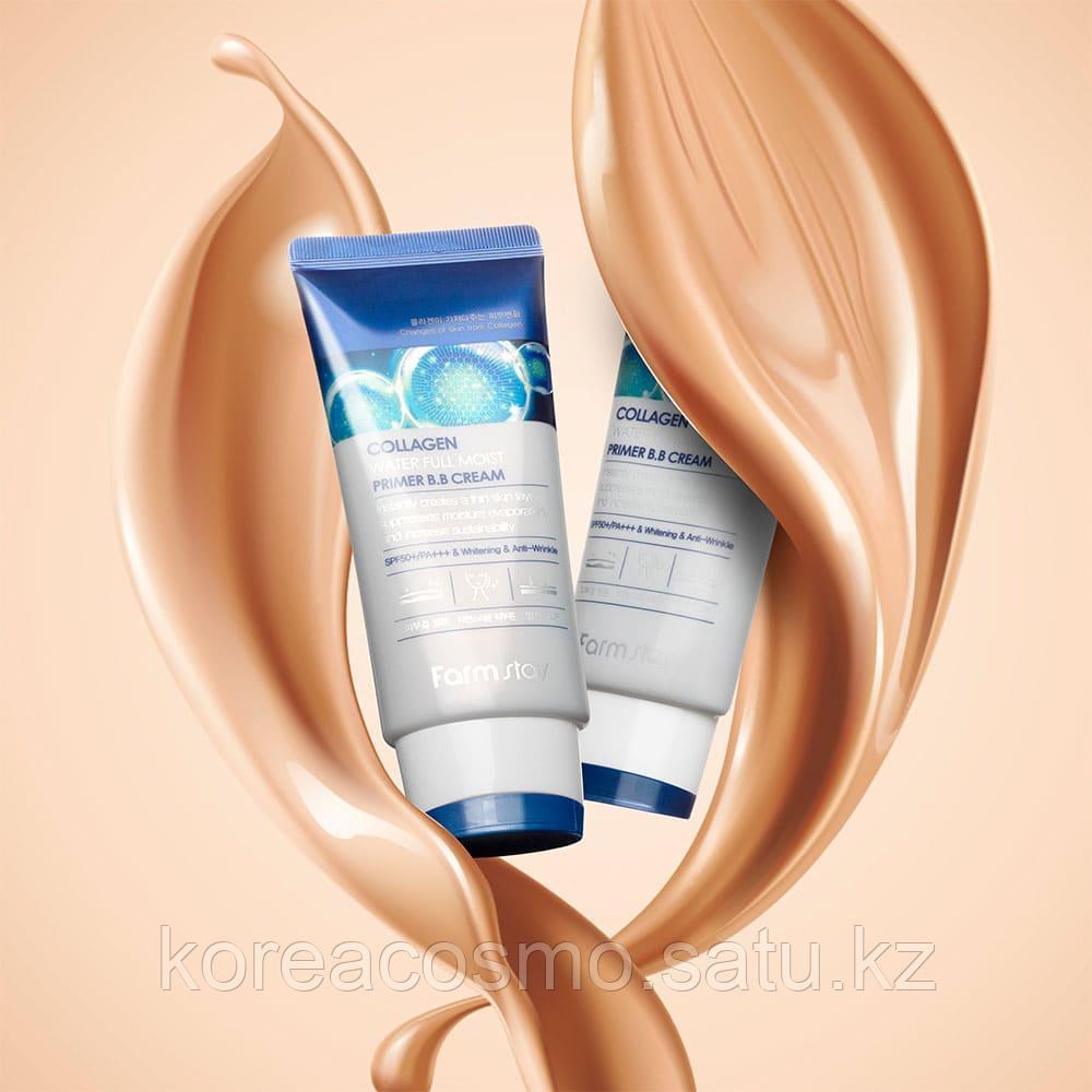 Матирующий ВВ-крем с коллагеном FarmStay Collagen Water Full Moist Primer BB Cream