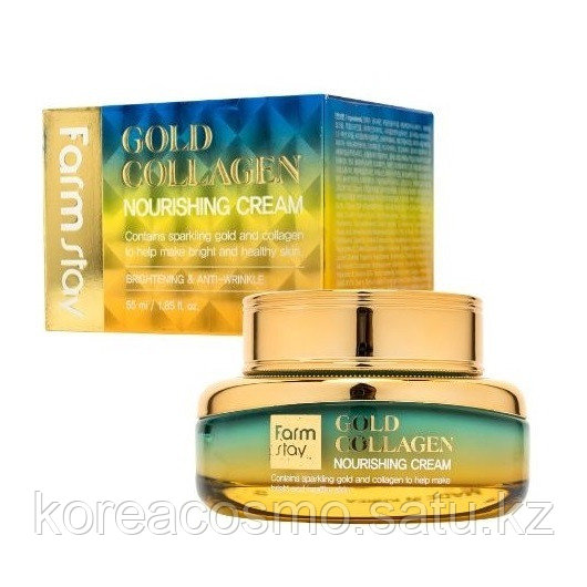 Питательный крем с золотом и коллагеном FarmStay Gold Collagen Nourishing Cream