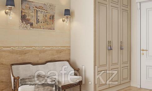 Кафель | Плитка настенная 28х40 Империал | Imperial коричневый рельеф, фото 2