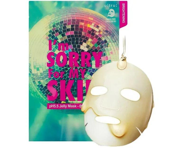 Тканево-гелевая маска осветляющая I'm Sorry for My Skin pH5.5 Jelly Mask Brightening, 33 ml