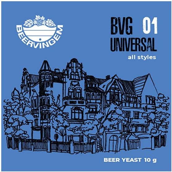 Дрожжи Beervingem пивные универсальные "Universal BVG-01", 10 г