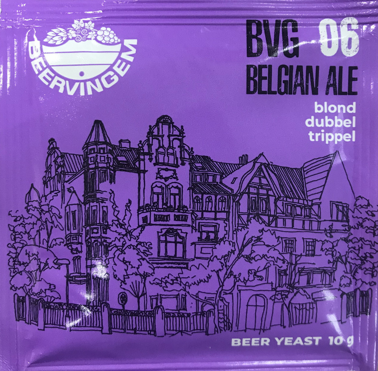 Дрожжи Beervingem для бельгийского пива "Belgian Ale BVG-06", 10 г