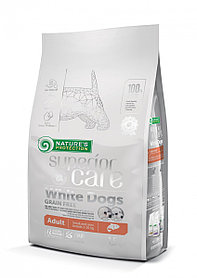 Сухой корм для собак мелких пород с белой шерстью Nature's Protection SCare White Dogs GF Salmon Mini Adult