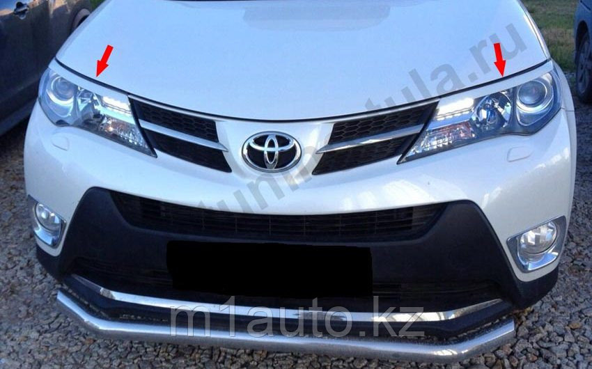 Реснички на фары на TOYOTA RAV 4/Тойота Рав 4 2013-