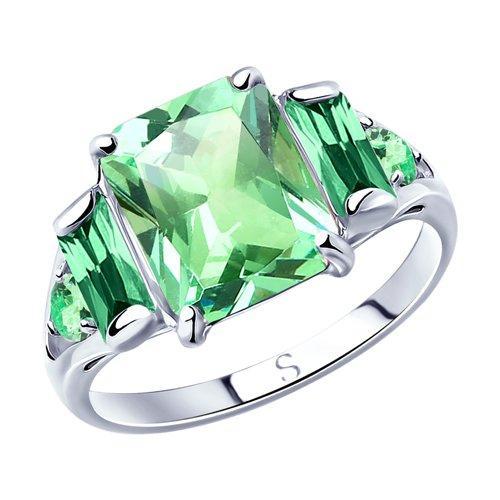 Кольцо из серебра с фианитами SOKOLOV 94012801 размеры - 19,5