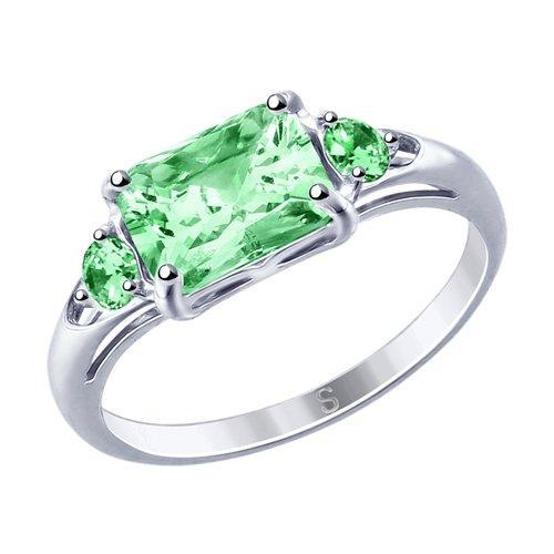 Кольцо из серебра с фианитами SOKOLOV 94012764 размеры - 16 16,5 18 18,5 19,5