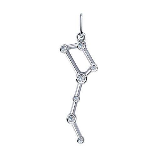 Подвеска из серебра с фианитами SOKOLOV 94032432