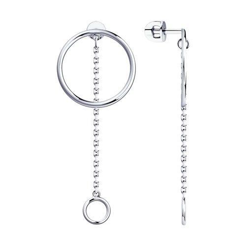 Серьги из серебра SOKOLOV 94023076