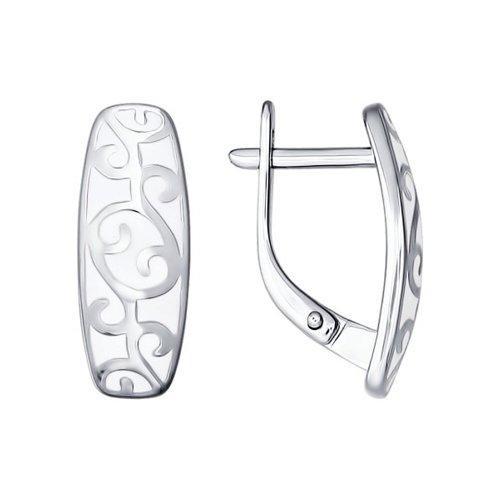 Серьги из серебра с эмалью SOKOLOV 94021524
