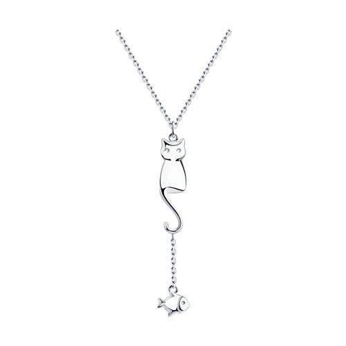 Колье из серебра SOKOLOV 94070357 размеры - 40 45