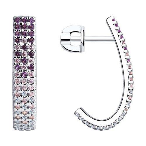 Серьги из серебра SOKOLOV 94023977
