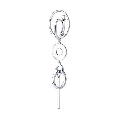 Серьга из серебра SOKOLOV 94170077