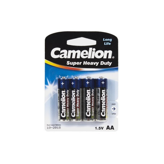 Батарейка CAMELION Super Heavy Duty R6P-BP4B 4 шт. в блистере