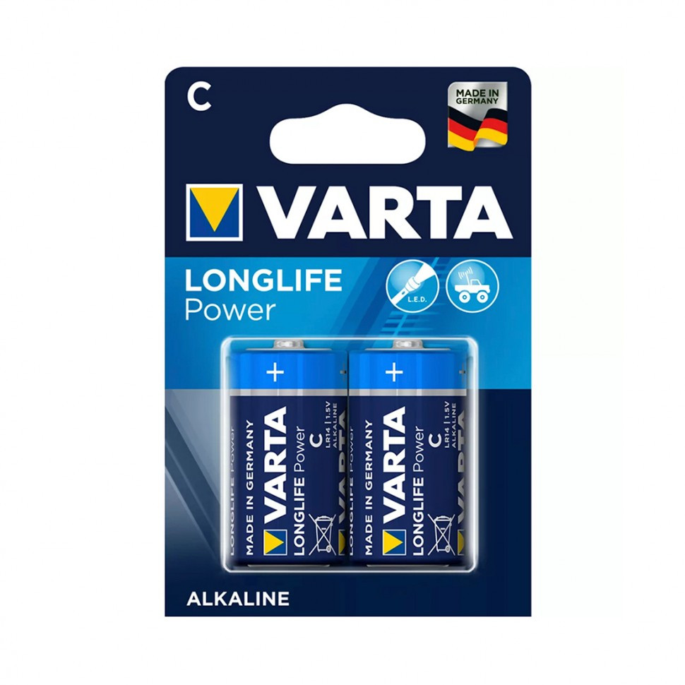 Батарейка VARTA High Energy Longlife Baby 1.5V - LR14/ C (2 шт) в блистере