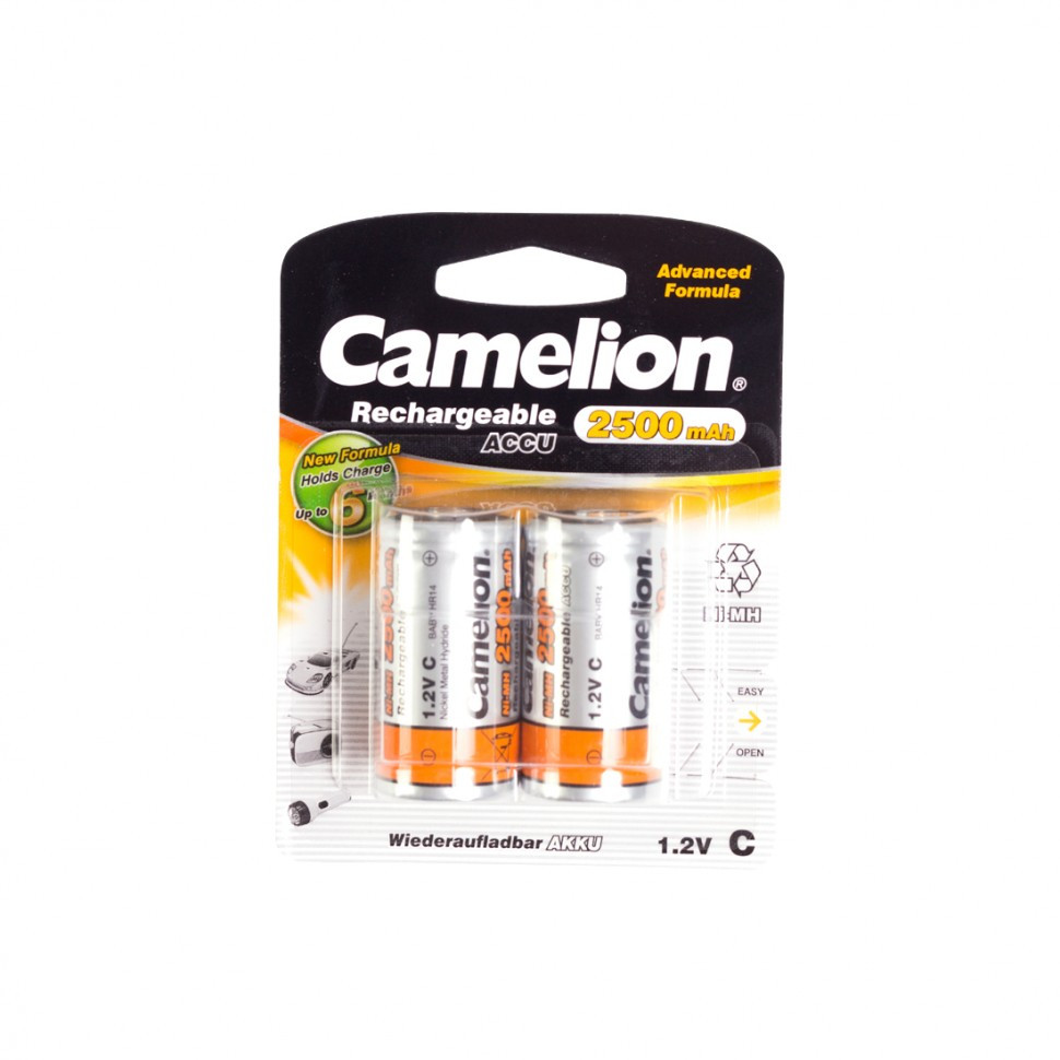 Аккумулятор CAMELION Rechargeable Ni-MH NH-C2500BP2 2 шт. в блистере