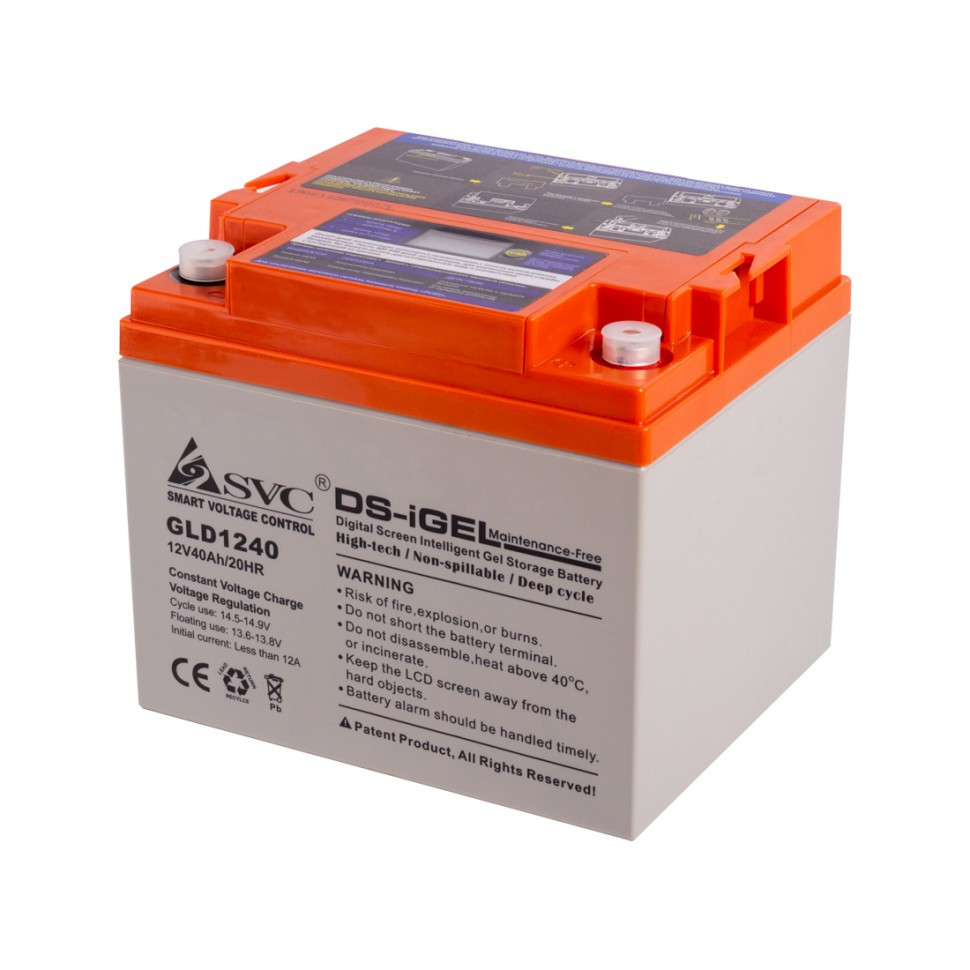 Аккумуляторная батарея SVC GLD1240 12В 40 Ач