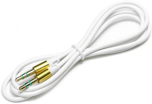 Кабель аудио Cablexpert CCA-3.5MM-1W, джек3.5 / джек3.5, белый 1м