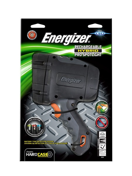 Фонарь Energizer ударопрочный прожекторный Hard case pro Rechargeable Hibrid