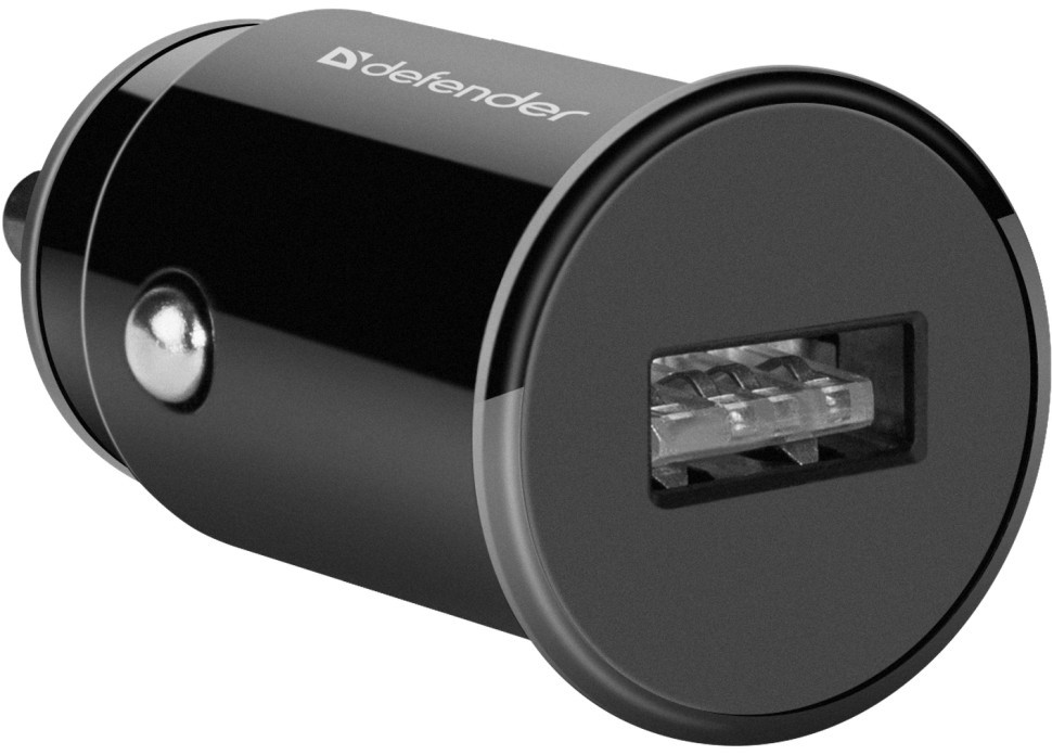 Адаптер питания Defender UCA-12 черный, 1xUSB, 5V/1А